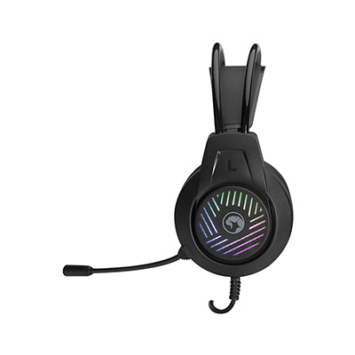 Marvo CM430 US zestaw klawiatura przewodowa (USB) US, czarna mysz dla gracza, podkładka, klawiatura, do gry, membranowa rodzaj pod