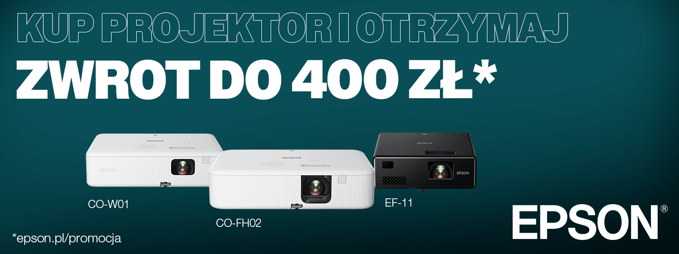 PROJEKTORY EPSON – CASHBACK 2024