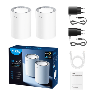 Router M3600 System WiFi Mesh BE3600 Gigabit Dual Band Wi-Fi 7 Mesh Solution 2-Pak