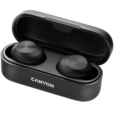 CANYON Słuchawki dokanałowe TWS-1 Czarne