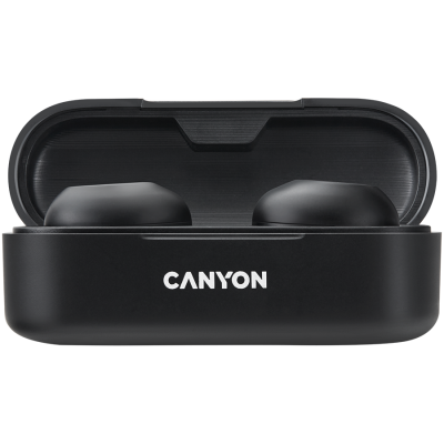 CANYON Słuchawki dokanałowe TWS-1 Czarne