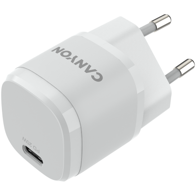 CANYON Ładowarka sieciowa H-20-05 PD 20W USB-C Biała