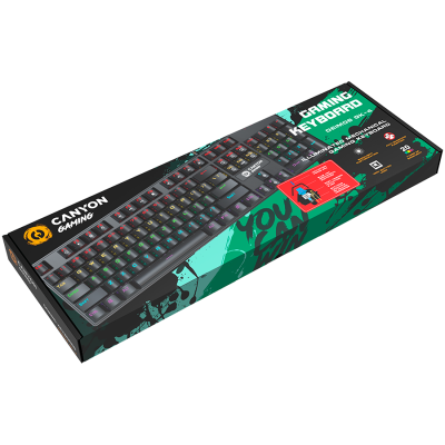 Canyon Deimos GK‑4 – klawiatura mechaniczna przewodowa z podświetleniem RGB