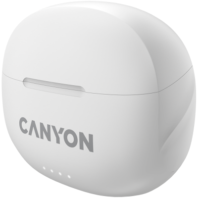 CANYON Słuchawki dokanałowe TWS-8  ENC Białe