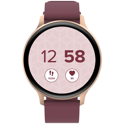 Canyon Badian SW‑68 – smartwatch z funkcjami zdrowotnymi (różowe złoto)