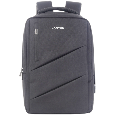 Canyon BPE‑5 – plecak miejski na laptop 15.6" z kieszeniami (szary)
