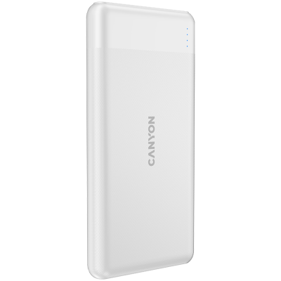 CANYON Powerbank PB-109 10000 mAh PD 18W QC 3.0 20W Biały