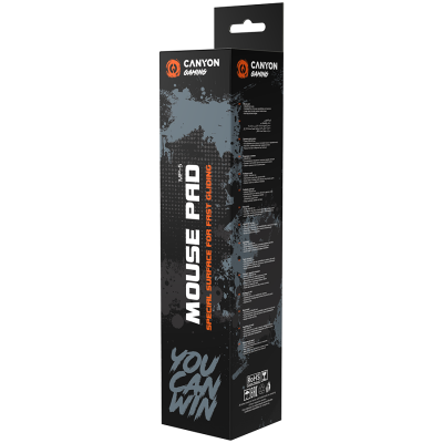 Canyon MP‑5 – podkładka gamingowa 350×250×3 mm Multi‑Spandex (czarna)
