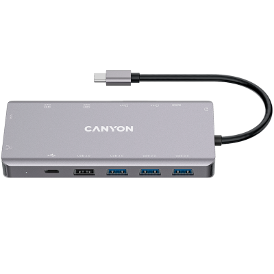 CANYON HUB DS-12 13 w 1 4k USB-C Szary