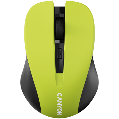 Canyon MW‑1 – bezprzewodowa mysz optyczna 2.4 GHz, 4 przyciski (żółta)