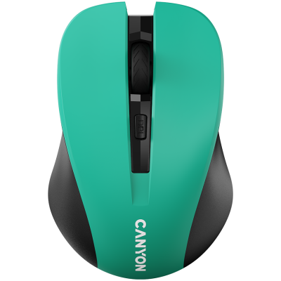 Canyon MW‑1 – bezprzewodowa mysz optyczna 2.4 GHz, 4 przyciski (zielona)