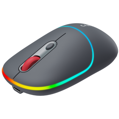 CANYON Mysz bezprzewodowa MW-22 2w1 RGB Szara