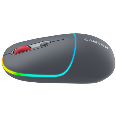 CANYON Mysz bezprzewodowa MW-22 2w1 RGB Szara