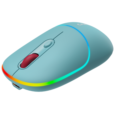 CANYON Mysz bezprzewodowa MW-22 2w1 RGB Niebieska