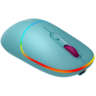 CANYON Mysz bezprzewodowa MW-22 2w1 RGB Niebieska
