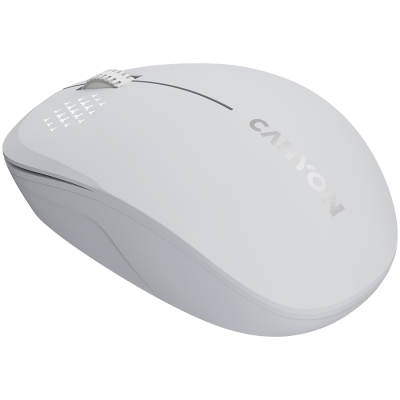 Canyon MW‑04 – bezprzewodowa mysz Bluetooth/2.4 GHz, 3 przyciski (biała)