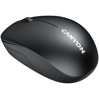 Canyon MW‑04 – bezprzewodowa mysz Bluetooth/2.4 GHz, 3 przyciski (czarna)