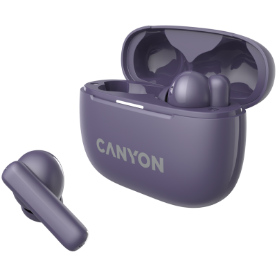 CANYON Słuchawki dokanałowe OnGo 10 ANC i ENC Fioletowe