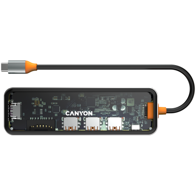 CANYON HUB DS-13 7 w 1 4k USB-C Transparentny
