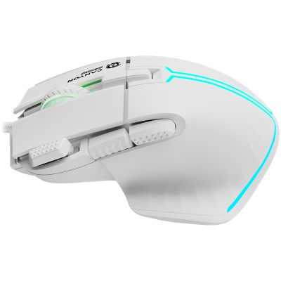 CANYON Mysz gamingowa Fortnax GM-636 RGB 9 Przyc. Przew. Biała
