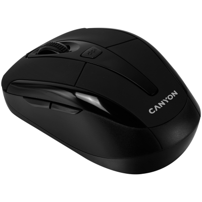 Canyon MSO‑W6 – bezprzewodowa mysz optyczna 2.4 GHz, 3 przyciski (czarna)