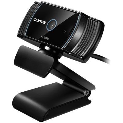 Canyon C5 Full HD – kamera internetowa 1080p z autofokusem (czarna)