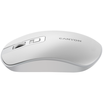 CANYON Mysz bezprzewodowa MW-18 Akumulator Perłowa Biała
