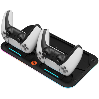 CANYON Podstawka CS-5 RGB PS5 Ładowanie + Chłodzenie Czarna