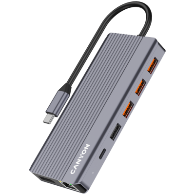 CANYON HUB DS-16 13 w 1 4k USB-C Szary