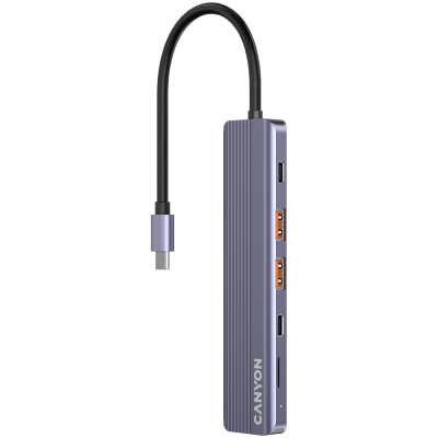 CANYON HUB DS-17 6 w 1 4k USB-C Szary