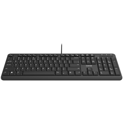CANYON Klawiatura HKB-20 EN Velvet Przewodowa Czarna