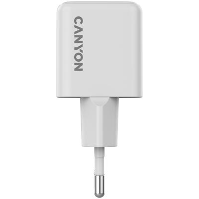 CANYON Ładowarka sieciowa CU20AC GaN 20W 1xPD 1xQC EU Biała