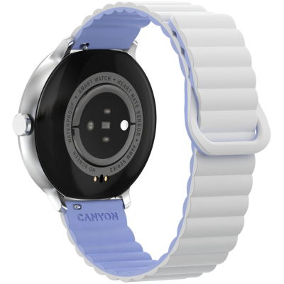 Canyon Jacky SW‑69 biało‑niebieski smartwatch LTPS 1.3