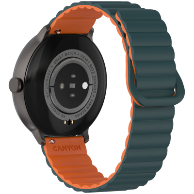 Canyon Jacky SW‑69 – smartwatch (zielono‑pomarańczowy, CNS‑SW69BG)