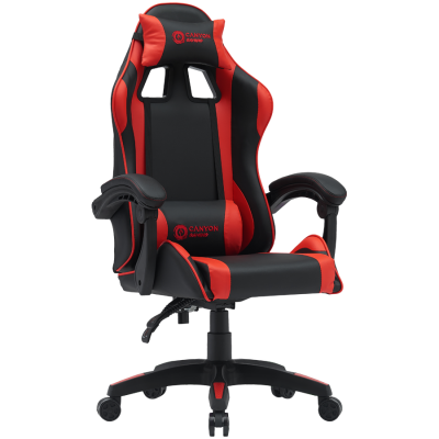 Canyon Core SGCH2 – fotel gamingowy 90–135°, PU, 120 kg (czarno‑czerwony)