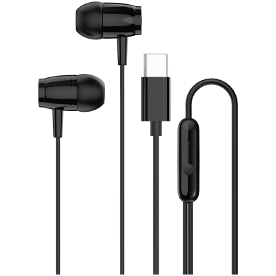 Canyon SEP‑5 – przewodowe słuchawki douszne USB‑C z mikrofonem (czarne)