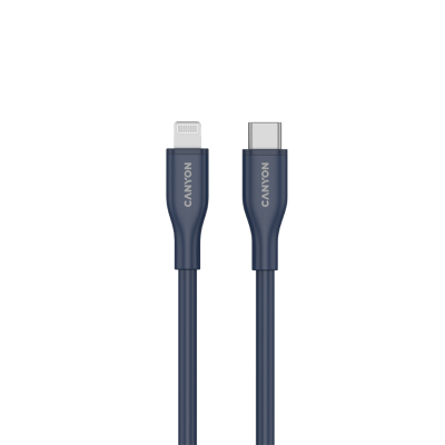 CANYON Kabel CLNM60 C-L 60W MFI 1m Silikonowy Niebieski