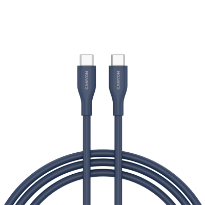 CANYON Kabel CC60SC10 C-C 60W 1m Silikonowy Granatowy