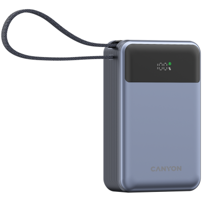 Canyon OnPower 600 – powerbank 20 000 mAh z szybkim ładowaniem PD 65 W Grafitowa