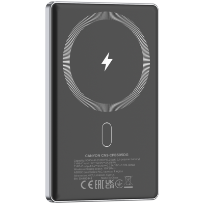 CANYON Powerbank OnPower 505 slim MagSafe 5000 mAh PD20W