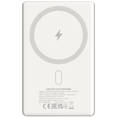 Canyon PB‑510 – powerbank 10000 mAh z szybkim ładowaniem