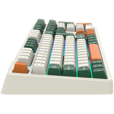 Canyon Shadder GKW‑11 – bezprzewodowa klawiatura mechaniczna RGB White