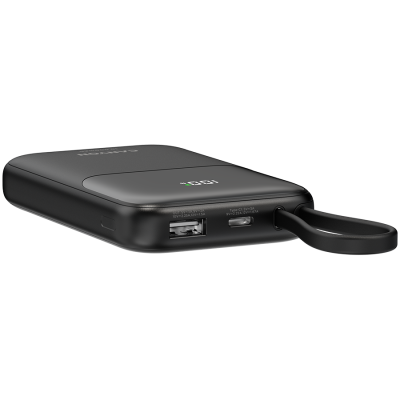 CANYON Powerbank OnPower 101 z kablem 10000 mAh PD22.5W Czarny