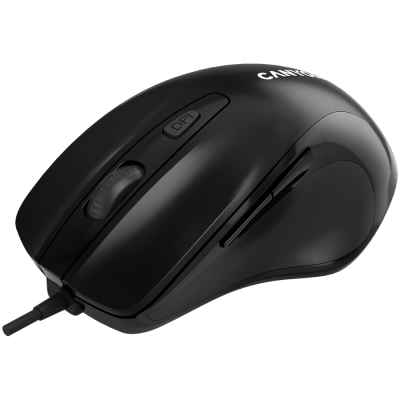 Canyon M‑6 – przewodowa mysz optyczna USB, 3 przyciski (czarna)