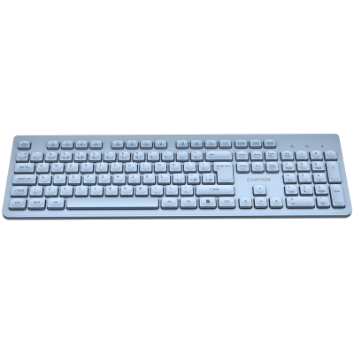 CANYON Klawiatura HKB-W01 UK/US AAA Bezprzewodowa Niebieska