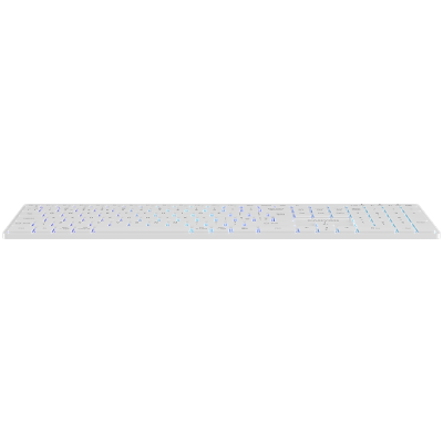 CANYON Klawiatura HKB-W11 UK/US RGB Dwa Tryby Bezprzewodowa Biała