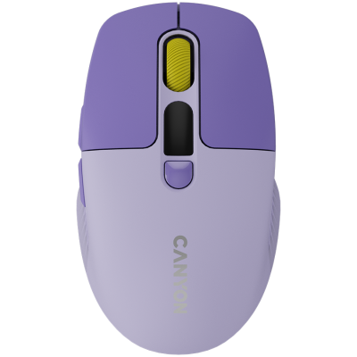 CANYON Mysz bezprzewodowa MW-26 LCD Cicha Dwa Tryby Fioletowa