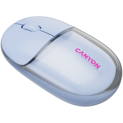 CANYON mouse 24 BT/ Wireless Transparent/Blue