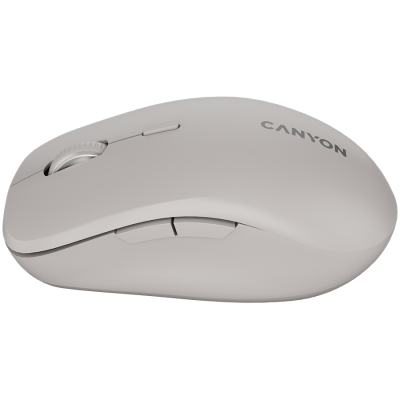 Canyon MW‑12 – mysz bezprzewodowa Dual‑Band 2.4 GHz + BT ciemnoszara