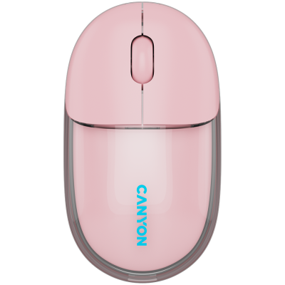 CANYON mouse 24 BT/ Wireless Transparent/Pink